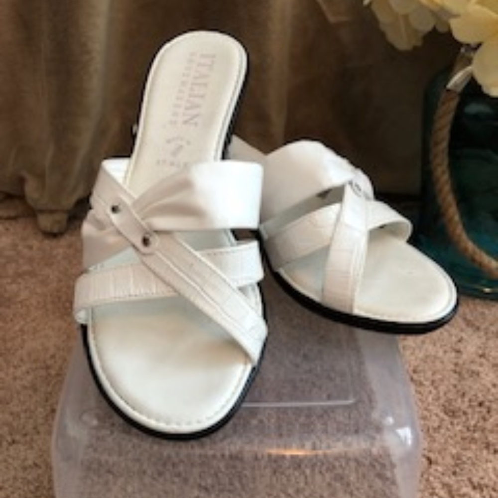 Italian Shoemaker Platform Slide Wedge Sandal